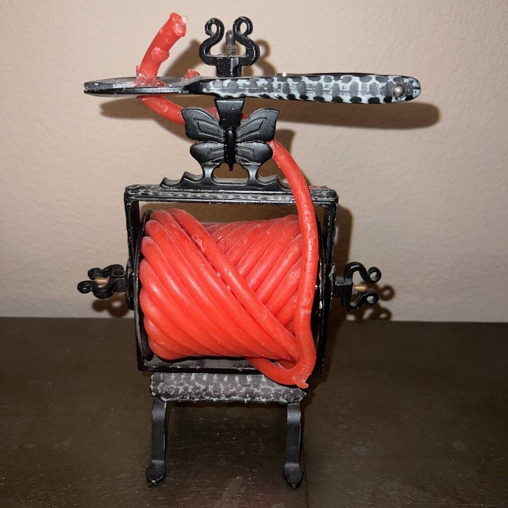 Vintage Swedish Wax Jack Candle Document Sealer Wax Rope - Sweden Butterfly